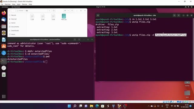 Linux Command Line Basics Tutorials - unzip Command in Linux смотреть онлайн
