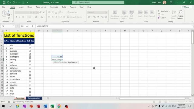 Top 35 MS-Excel Functions Part - I смотреть онлайн