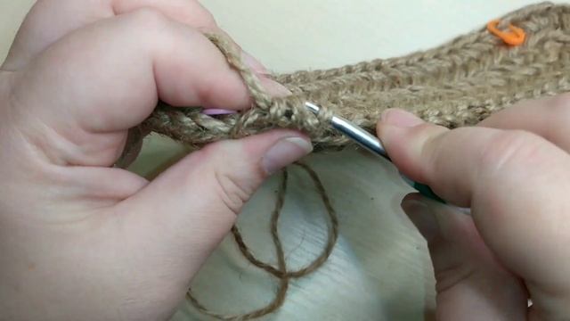 Необычная корзина для декора. Корзина из джута крючком | Crochet jute basket смотреть онлайн