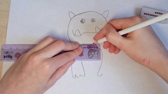 Как нарисовать милого монстра за 5 мин?