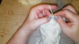 Свяжи Шапку 5/5. Первый отчёт.Как связать объёмную косу спицами.