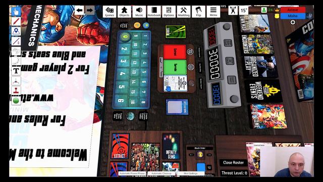 Играем в Marvel Crisis Protocol через Tabletop Simulator, инструкция с чего начать смотреть онлайн