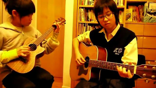 ALOHA QUICKSTEP- UKULELE + GUITAR DUET- RIKA +DOROTHY смотреть онлайн
