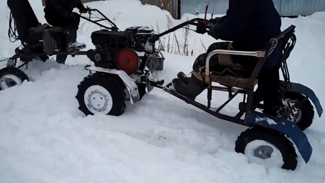 Заруба двух мотоблоков. смотреть онлайн