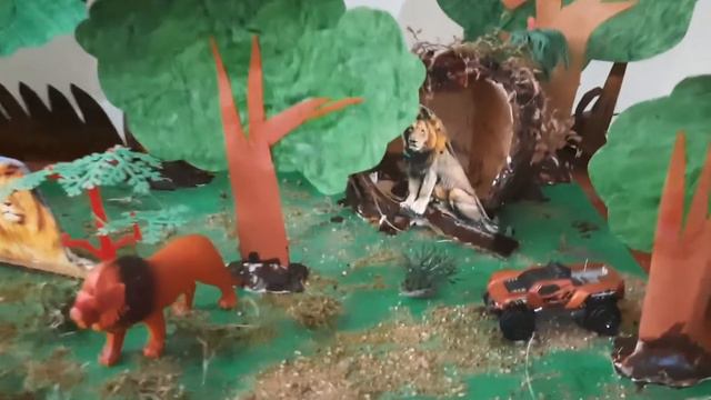 Gir national park |project Of Zoo park| How to make project model for kids |school project ideas| смотреть онлайн