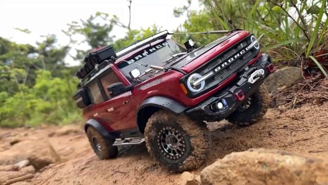 1/10 Scale RC Car TRAXXAS TRX-4 | Ford NEW Bronco 2021 Off-road Driving 4X4 RC Car ASMR #43