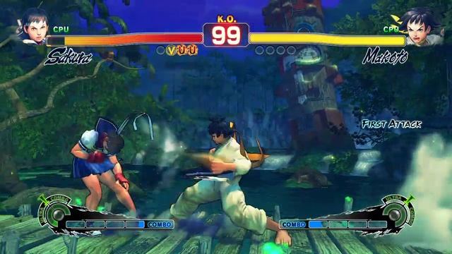 Ultra Street Fighter 4 - Sakura Vs Makoto [Hardest] смотреть онлайн