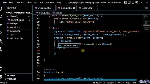 How to create a logout system using php смотреть онлайн