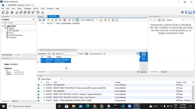 SQL Basics and Python Connection with MYSQL DB смотреть онлайн