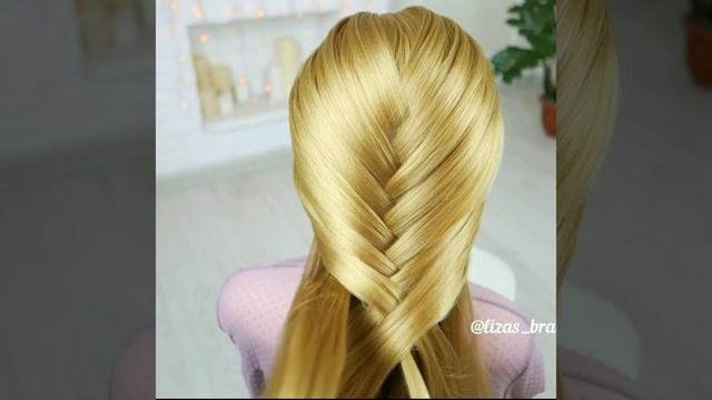 Fishtail braid. EASY WAY! смотреть онлайн