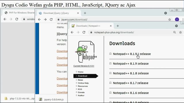 dysgu codio, #1, gosodi meddalwedd angenrheidiol, PHP, Html, JavaScript, JQuery, ac Ajax смотреть онлайн