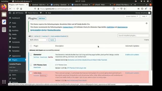 Ewebot Wordpress Theme- Installation and Demo Import- Hindi смотреть онлайн