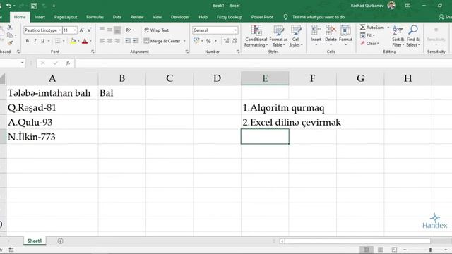 Excel dərsləri - Exceli necə mükəmməl öyrənə bilərəm? | excel oyrenmek смотреть онлайн