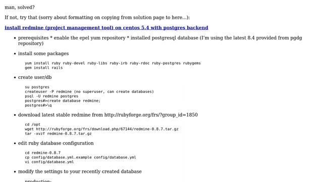 Redmine install on CentOs смотреть онлайн