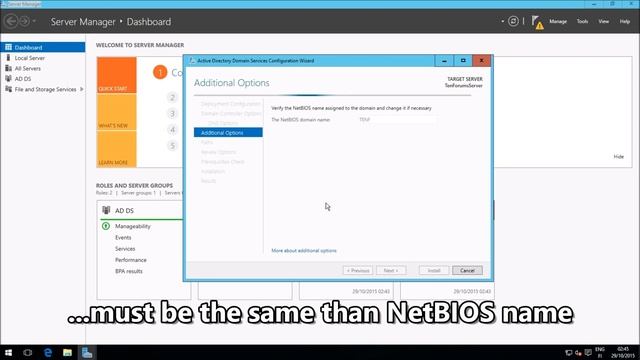 Windows Server 2016 Part 2 - Set up an AD domain controller смотреть онлайн