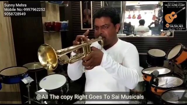 Sai musical trumpet all musical instruments avilabal Cornet saxophone. смотреть онлайн