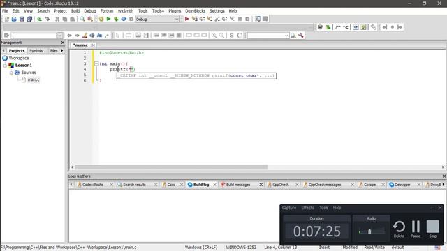 C/C++ Lesson-1 смотреть онлайн