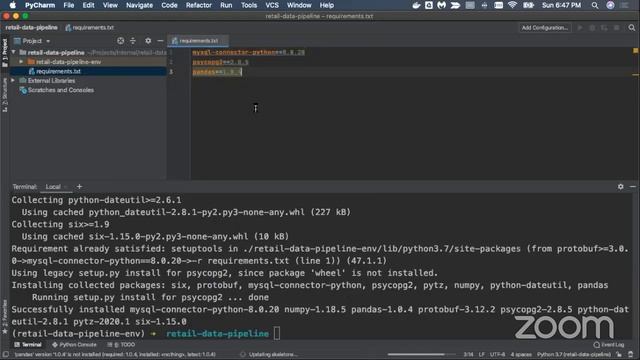 Data Engineering Bootcamp - Data Pipeline using Python - Setting up development environment смотреть онлайн