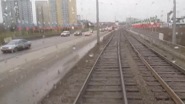 Небольшая поездка на трамвае по Набережным Челнам. смотреть онлайн