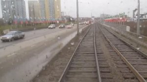 Небольшая поездка на трамвае по Набережным Челнам.