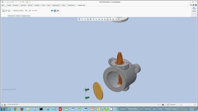 Creo Parametric - Exploding Assemblies смотреть онлайн