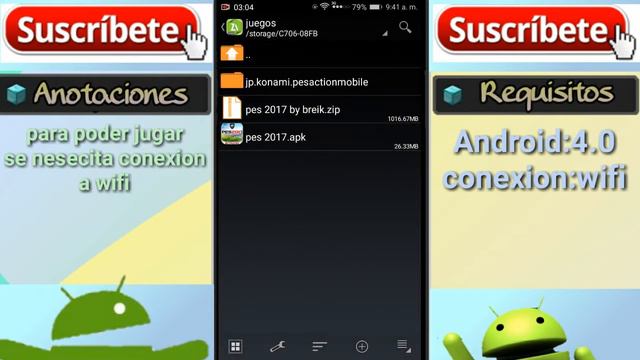 Fifa 2017 Y Pes 2017 Para Android Apk + Datos смотреть онлайн
