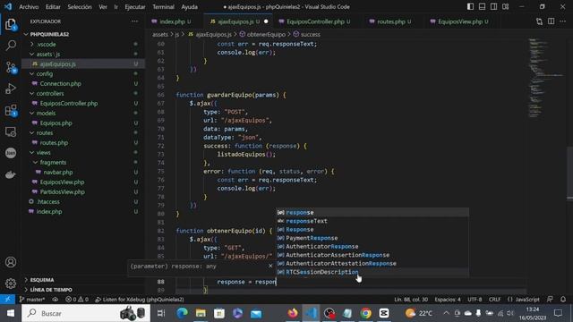 13 php MVC con postgreSQL y AJAX. Aplicación Quinielas. Modificar un Equipo existente смотреть онлайн