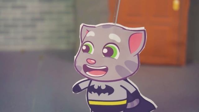 Talking Tom Batman hunts and captures the thief Hamster and his accomplices Minion смотреть онлайн