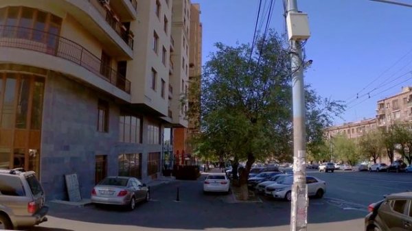 Walking tour, Komitas Ave. Yerevan, Armenia. 4K 60 fps