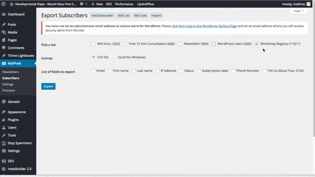 How to view and export subscriber info in Mailpoet смотреть онлайн