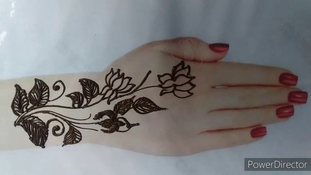 Lotus Style Mehndi Design смотреть онлайн