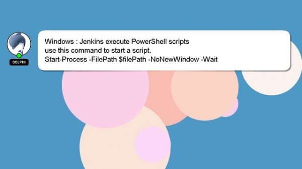 Windows : Jenkins execute PowerShell scripts