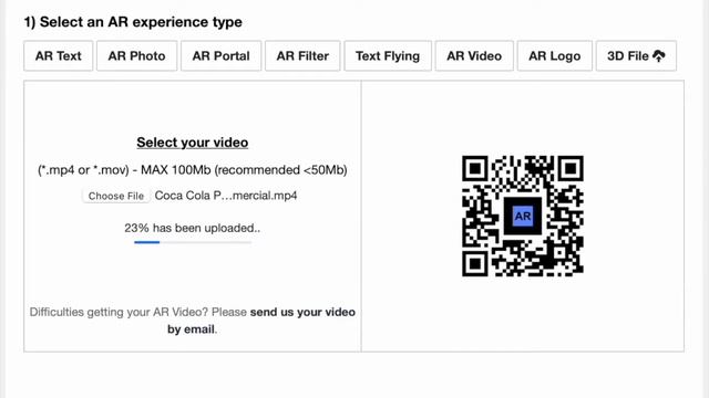 TUTORIAL: How to display an AR Video on an AR QR Code marker? | ar-code.com смотреть онлайн