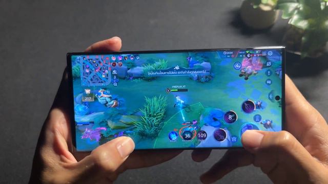 เกม ROV บน Samsung Galaxy S23 Ultra ปรับสุด 60fps ลื่นมาก แบตอึด смотреть онлайн