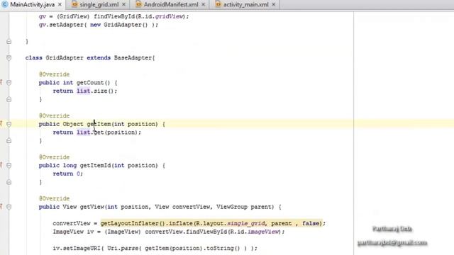 Android Creating Simple Photo gallery using GridView with photos of SDCard смотреть онлайн