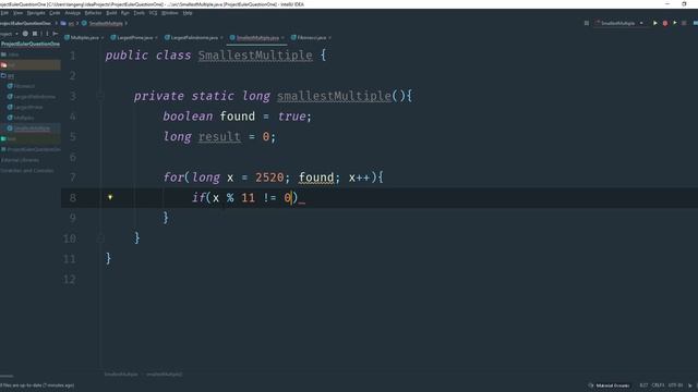 Project Euler Question 5 solution in Java : Smallest multiple смотреть онлайн