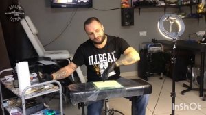 Ровный контур 1ч. практическое  занятие. техника тату#контур