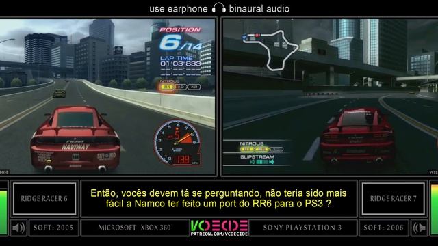 Xbox 360 vs PlayStation 3 (Ridge Racer 6 vs Ridge Racer 7) Side by Side Comparison | VCDECIDE смотреть онлайн