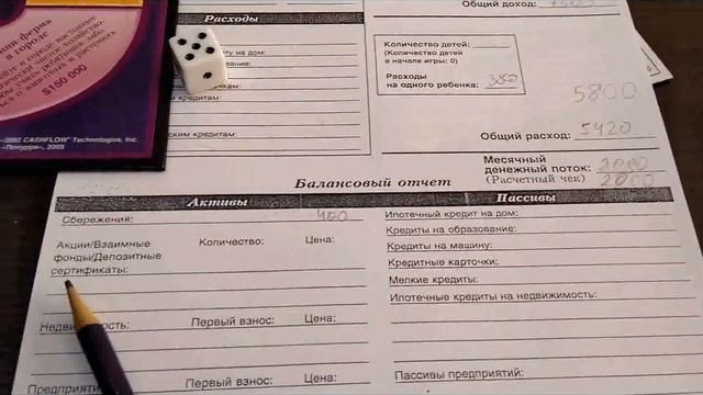 Отдыхаем играем Cash Flow после работы