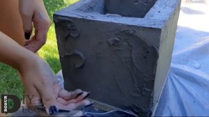 DIY / Цветочный горшок из бетона своими руками LOFT / Cement craft ideas