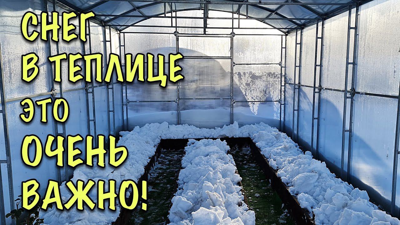 ОБЯЗАТЕЛЬНО заполняю СНЕГОМ ТЕПЛИЦУ смотреть онлайн