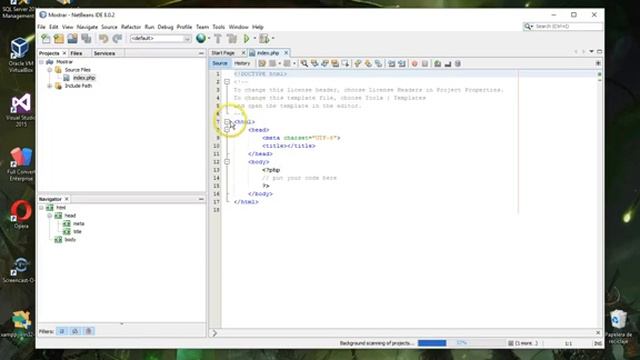 proyecto php con las herramientas NetBeans IDE 8.0.2 y xampp смотреть онлайн
