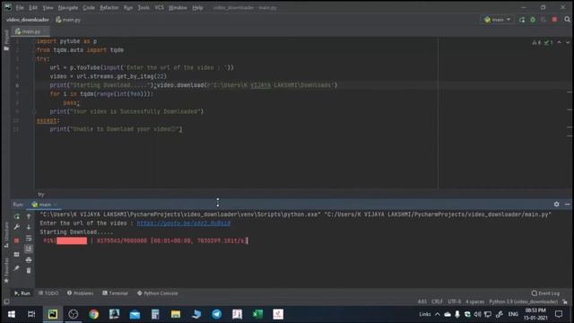Download videos and movies from YouTube using Python.(Video downloader) смотреть онлайн