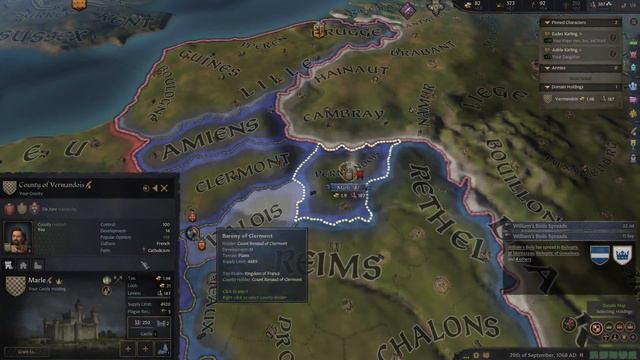 Herbert IV of Vermandois - Crusader Kings 3 - Part 1 смотреть онлайн