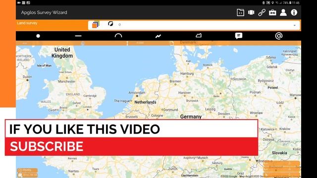 Add coordinate to map manually in Apglos Survey Wizard смотреть онлайн