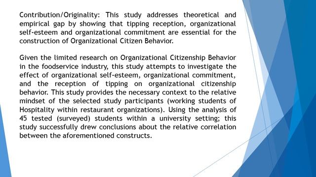The Relationship between Organizational Self Esteem, Commitment, Tipping and Organizational Citizen смотреть онлайн