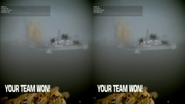 Battlefield: Bad Company 2 nVidia 3D Vision Ready Gameplay half-SBS !yt3d смотреть онлайн