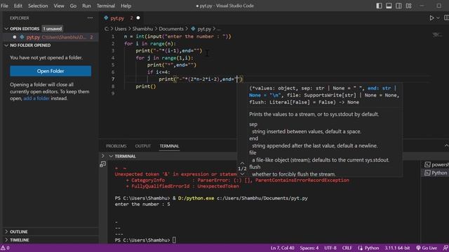 part - 10 || 100 pattern program practice in python || 7 lakh package after completing this patter смотреть онлайн
