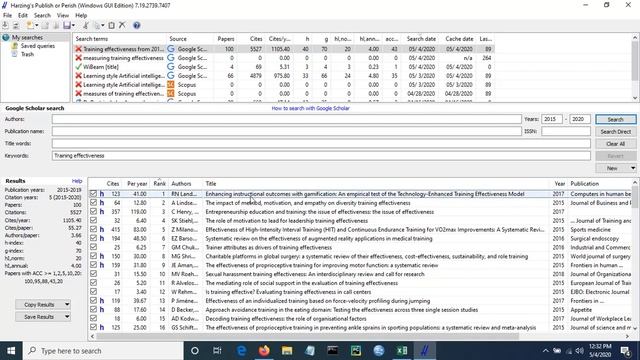 Literature Search using Harzing's Publish or Perish Software смотреть онлайн