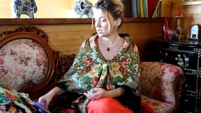 ПОВСЕДНЕВНЫЙ русский платок и ЧАЙ из ПОДСОЛНУХА. Коллекция павловопосадских платков. смотреть онлайн